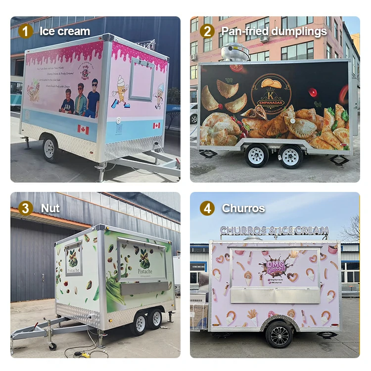 custom mobile food trailer for sale