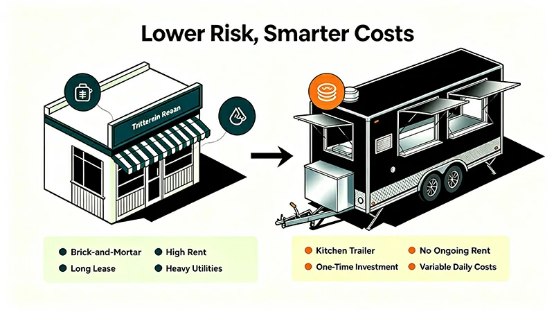 the advantage of mobile kitchen trailer