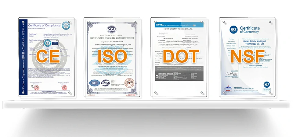 Certification of ice cream concession trailer