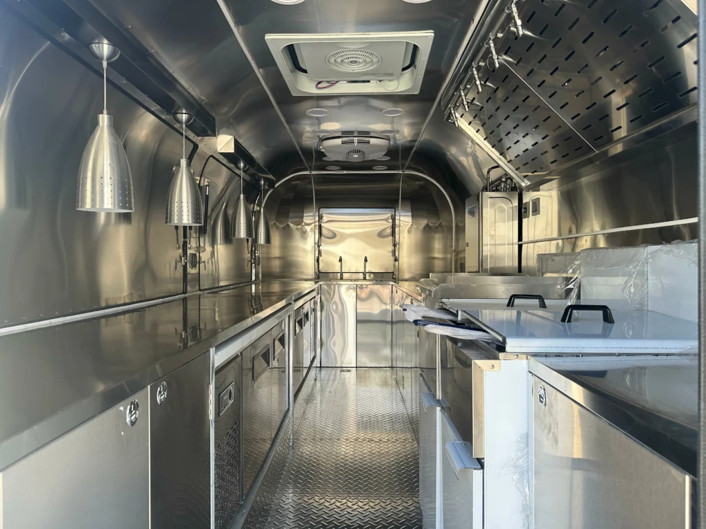 cooking trailer interior